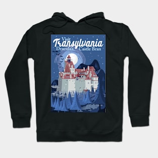 Travel Poster Transylvania, Bran castle, Dracula 2 Hoodie